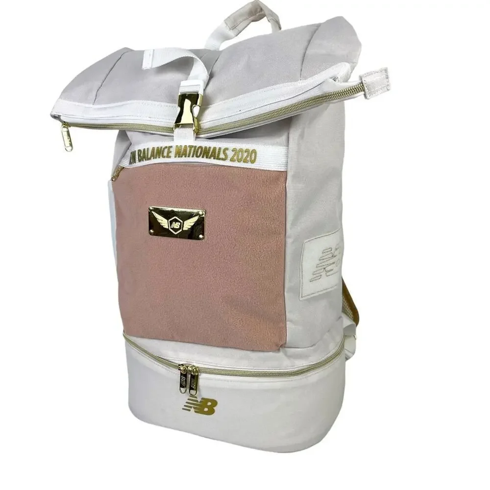2020 NBNI New Balance Nationals Indoor Championship Backpack Bag Pink Gold White